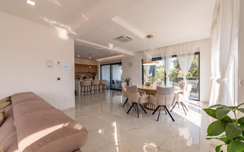 PRODAJA, MODERNO UREĐENA VILA S BAZENOM 50 METARA OD MORA I PLAŽE, MASLENICA (JASENICE), VM1